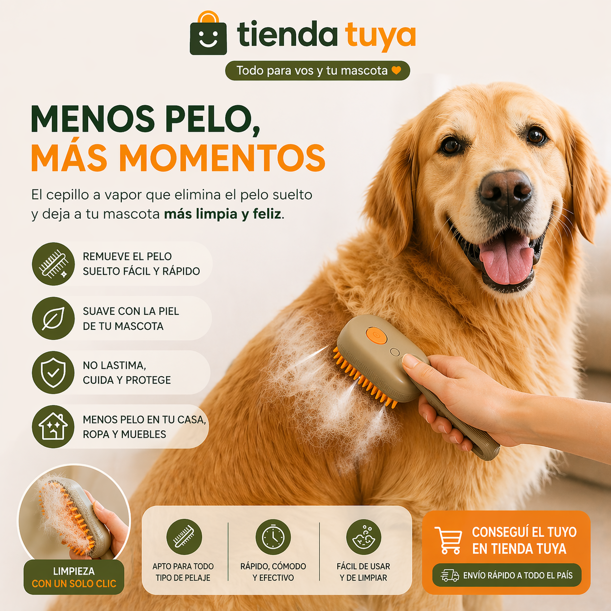 OLVÍDATE DEL PELO EN LA ROPA, SILLONES Y CAMAS